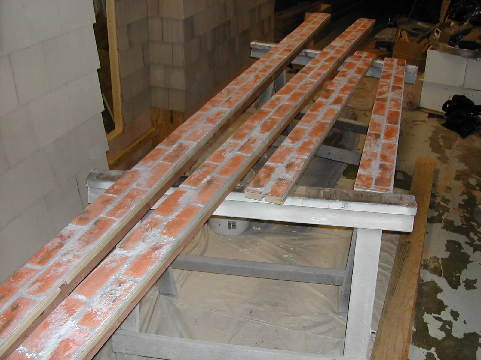 Distressed Faux Brick