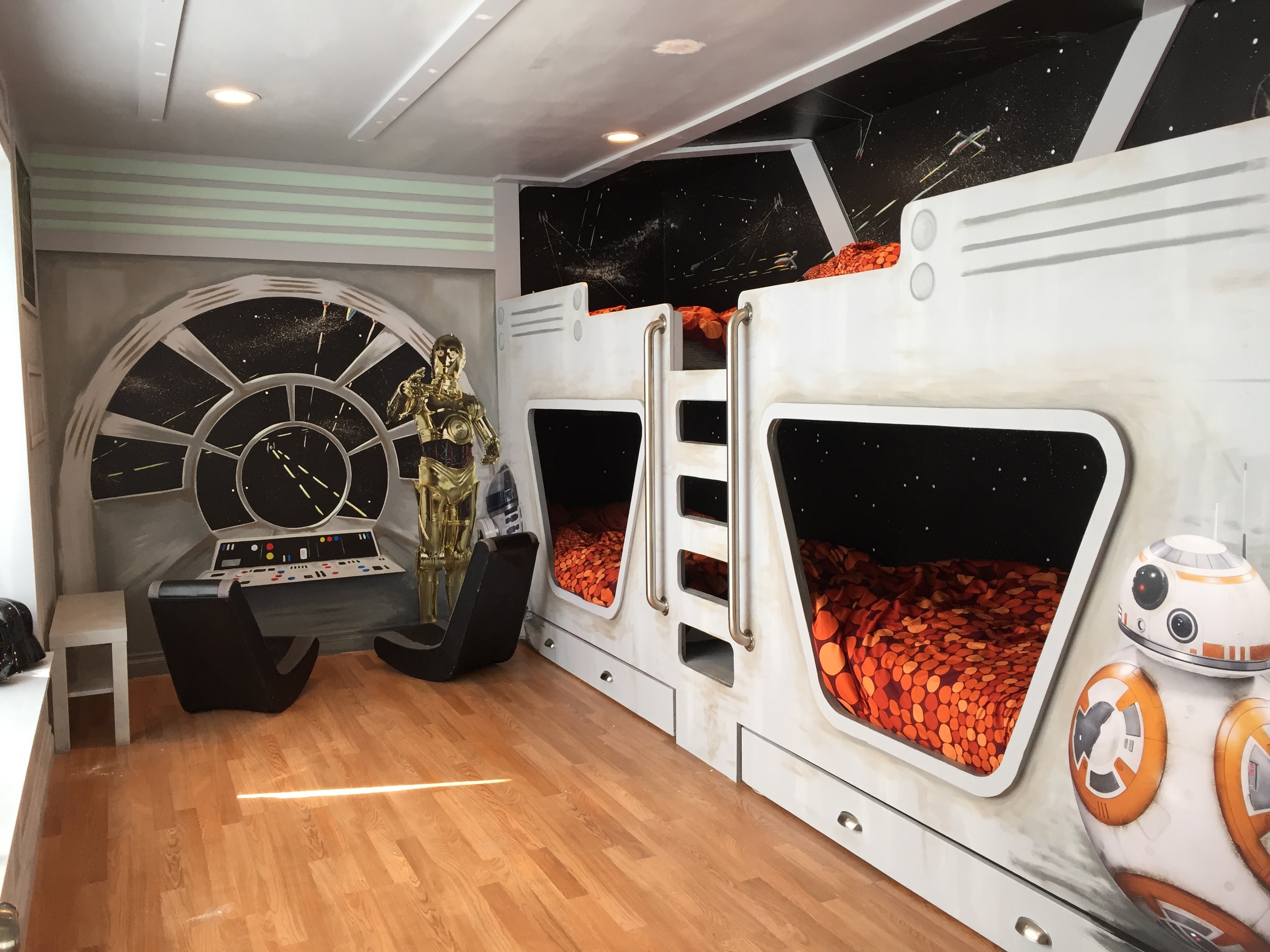 Star Wars inspired Kids Room with Licensed Disney decals