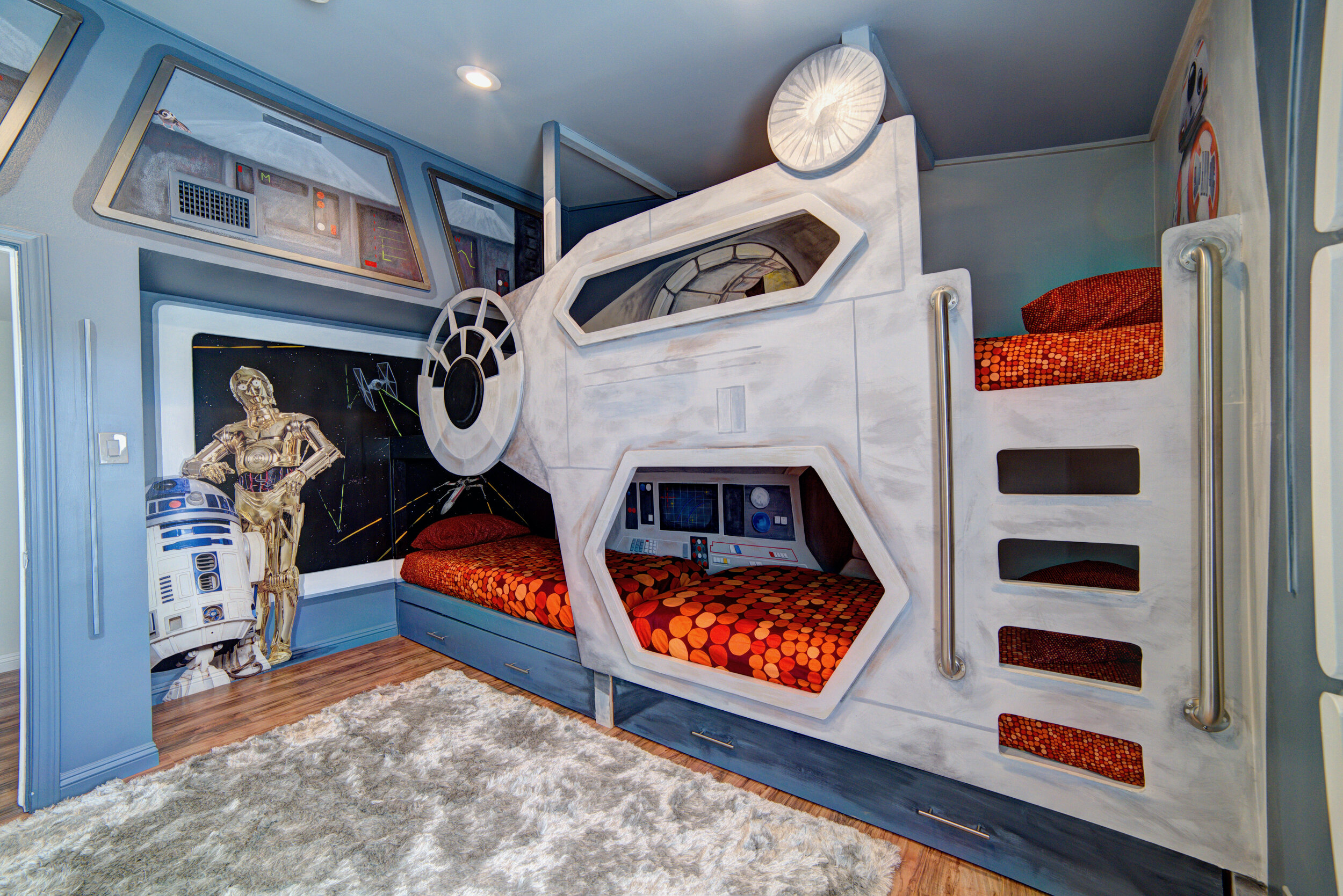 Disney Star Wars Inspired Bedroom with Disney licensed decals