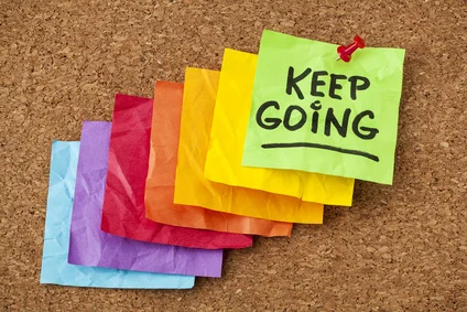 Coping statements help bring thoughts back into the positive.