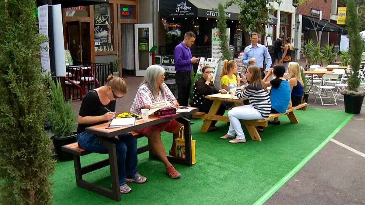 Curb'd is not astro-turf with a couple of benches.