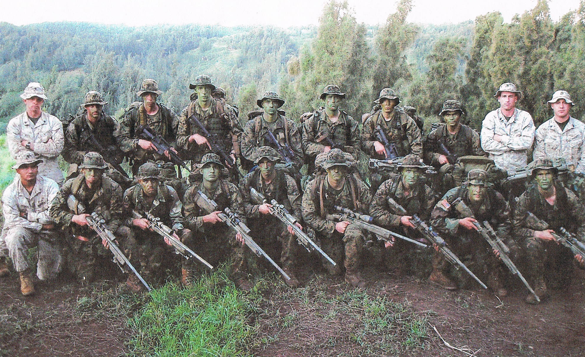 Kevin Krieger Sniper School (Pictured Front Row Fourth From The Right)- Dan's Big Brother