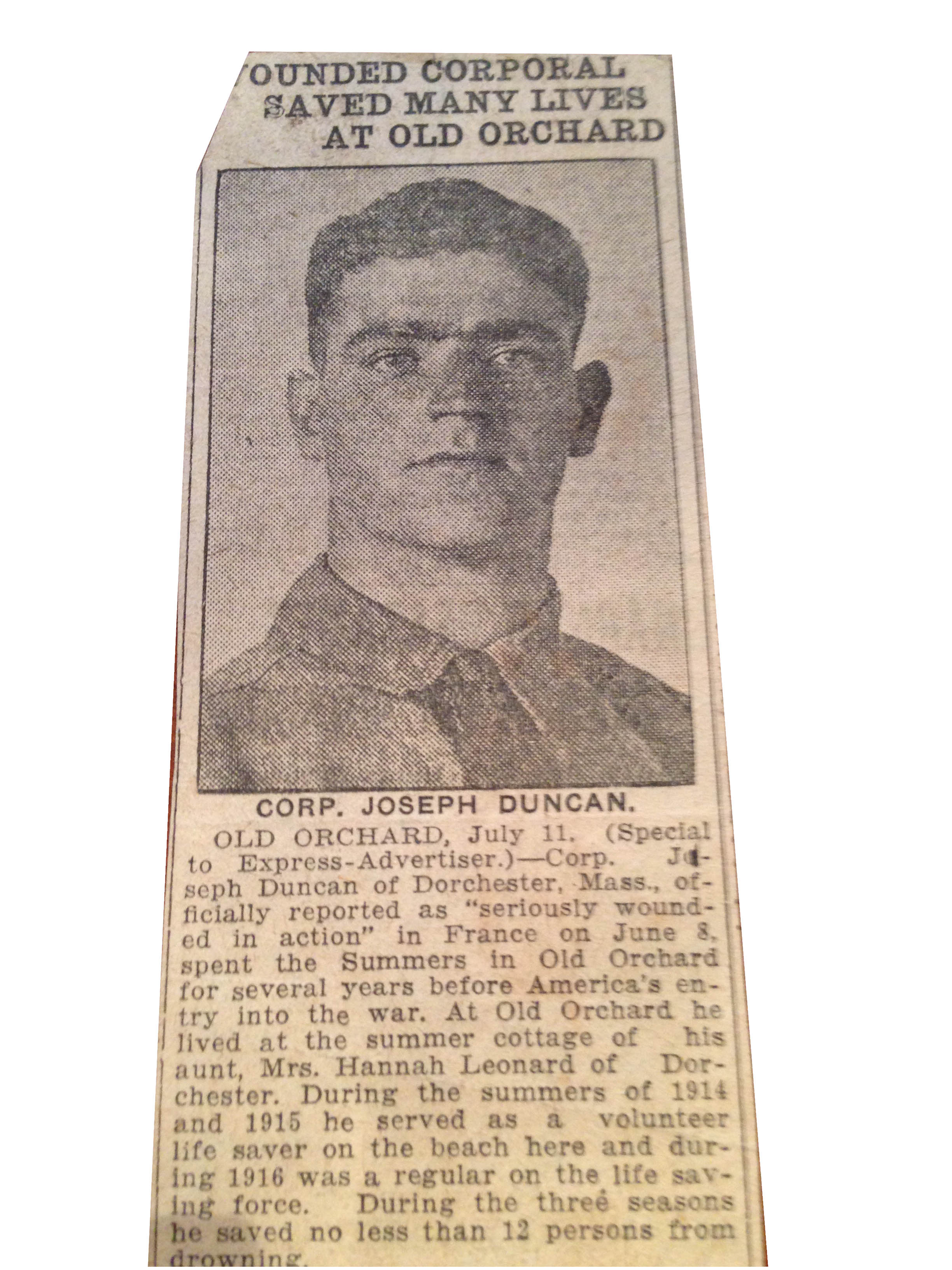 Joseph Duncan - Dan's Great Grandfather