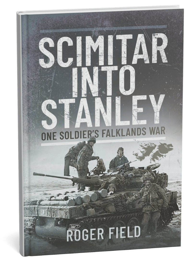 A book cover: Scimitar into Stanley by Roger Field