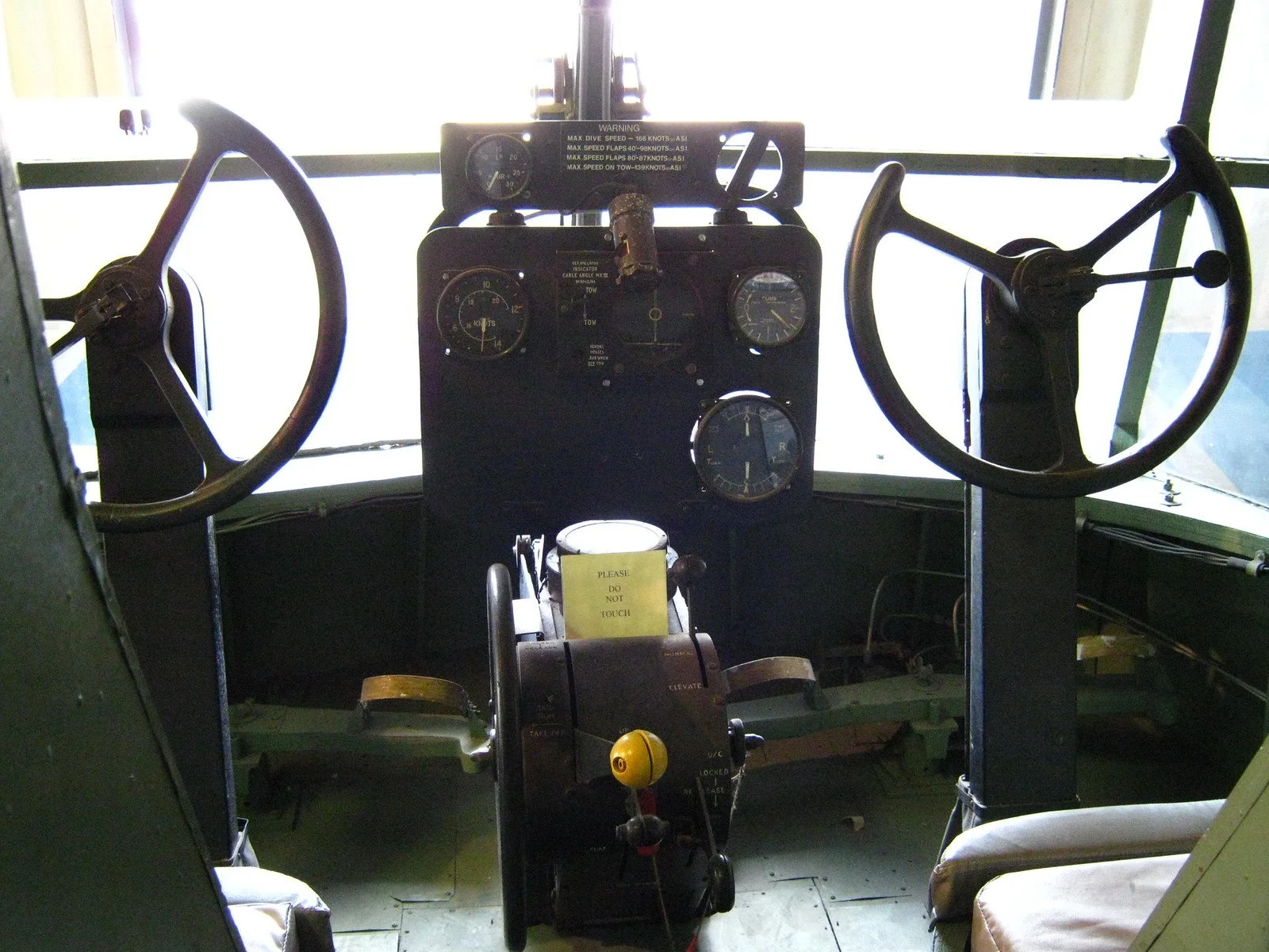 The cockpit of a Mk.II Horsa glider