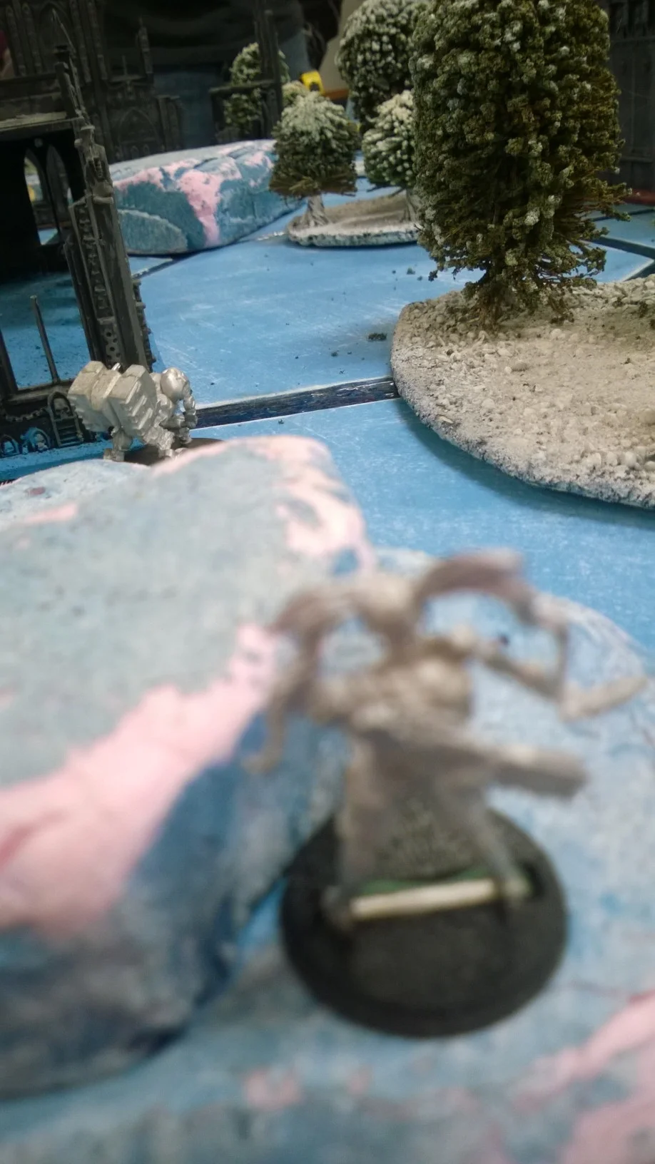 Nessaie Alke of the Aleph Army scopes out the field while a trusty Probot idly waits for some fool to cross its path.