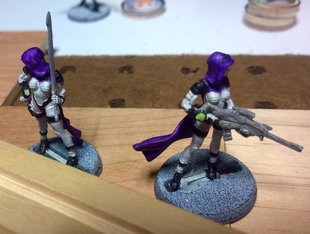 Some Moira's posting up behind cover.