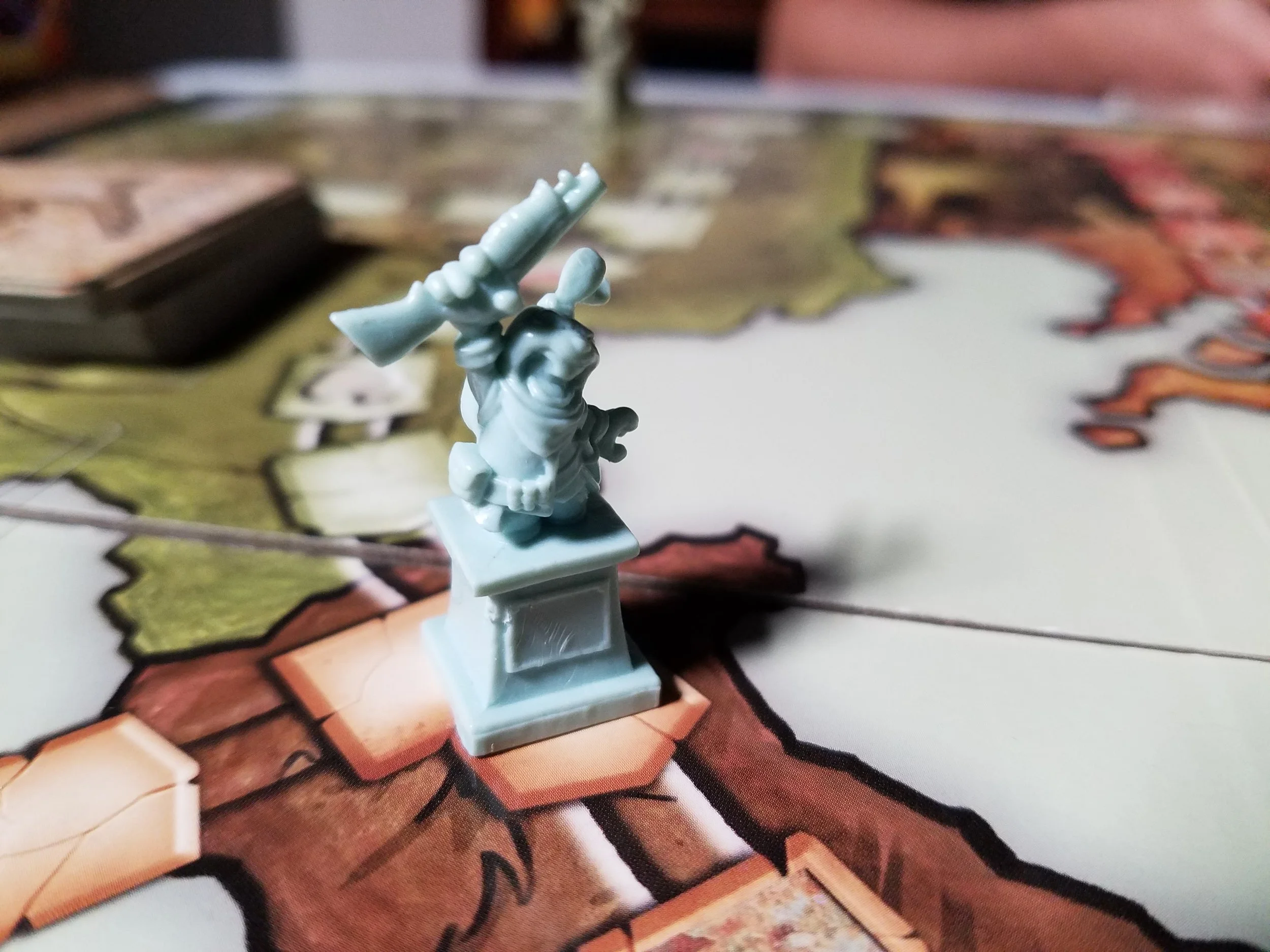 These nifty little markers are a nice change from the normal cardboard standees.
