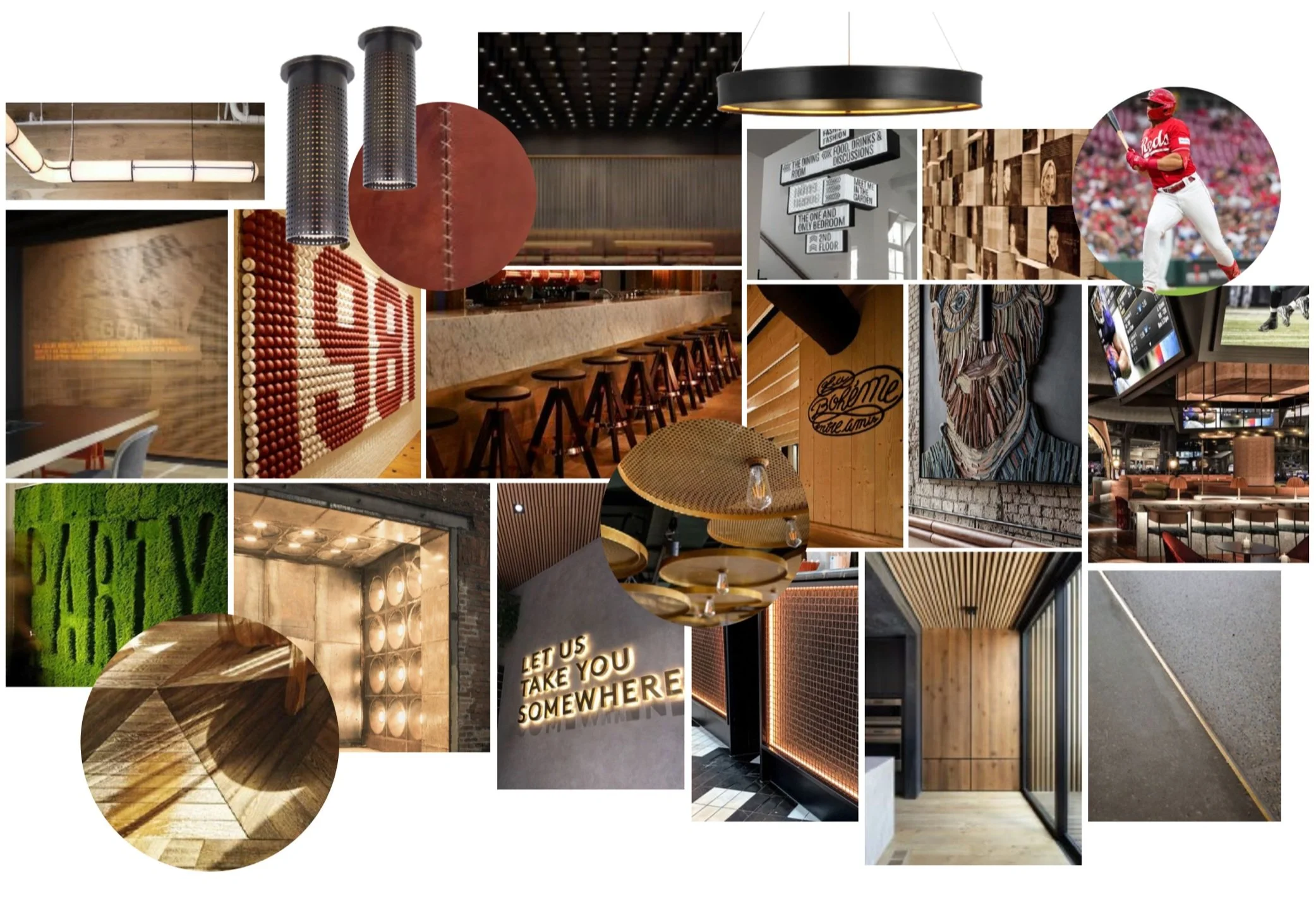 look tone feel cincinnati reds baseball restaurant design