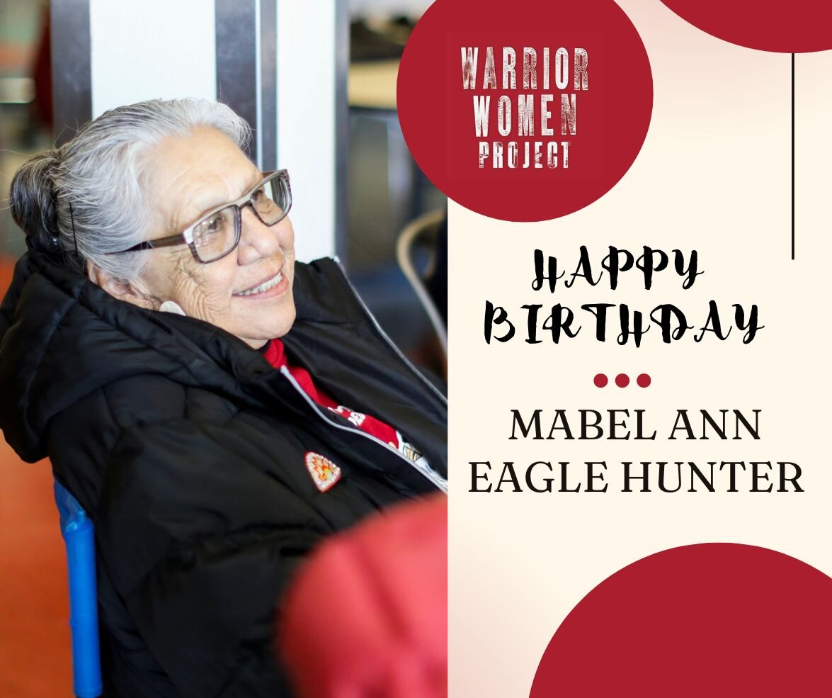 Happy Birthday, Mabel Ann Eagle Hunter! Today, we honor your work with the American Indian Movement, Women of All Red Nations, and as a Matriarch of the Warrior Women Project. As a leader of the Cheyenne River's Wasagiya Najin Grandmothers' Group, yo