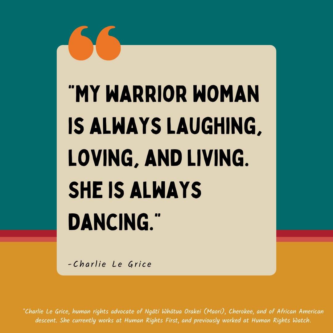 Charlie Le Grice, a human rights advocate of Ngāti Whātua Orakei (Maori), Cherokee, and African American descent, shared her experience screening the Warrior Women documentary film at the UN's Commission on the Status of Women. Forty Indigenous women