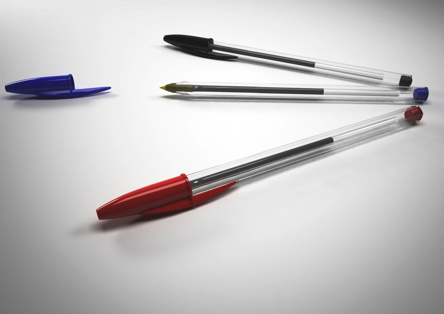 Décolletage Plastique Design Team. Bic Cristal® Ballpoint pen. 1950