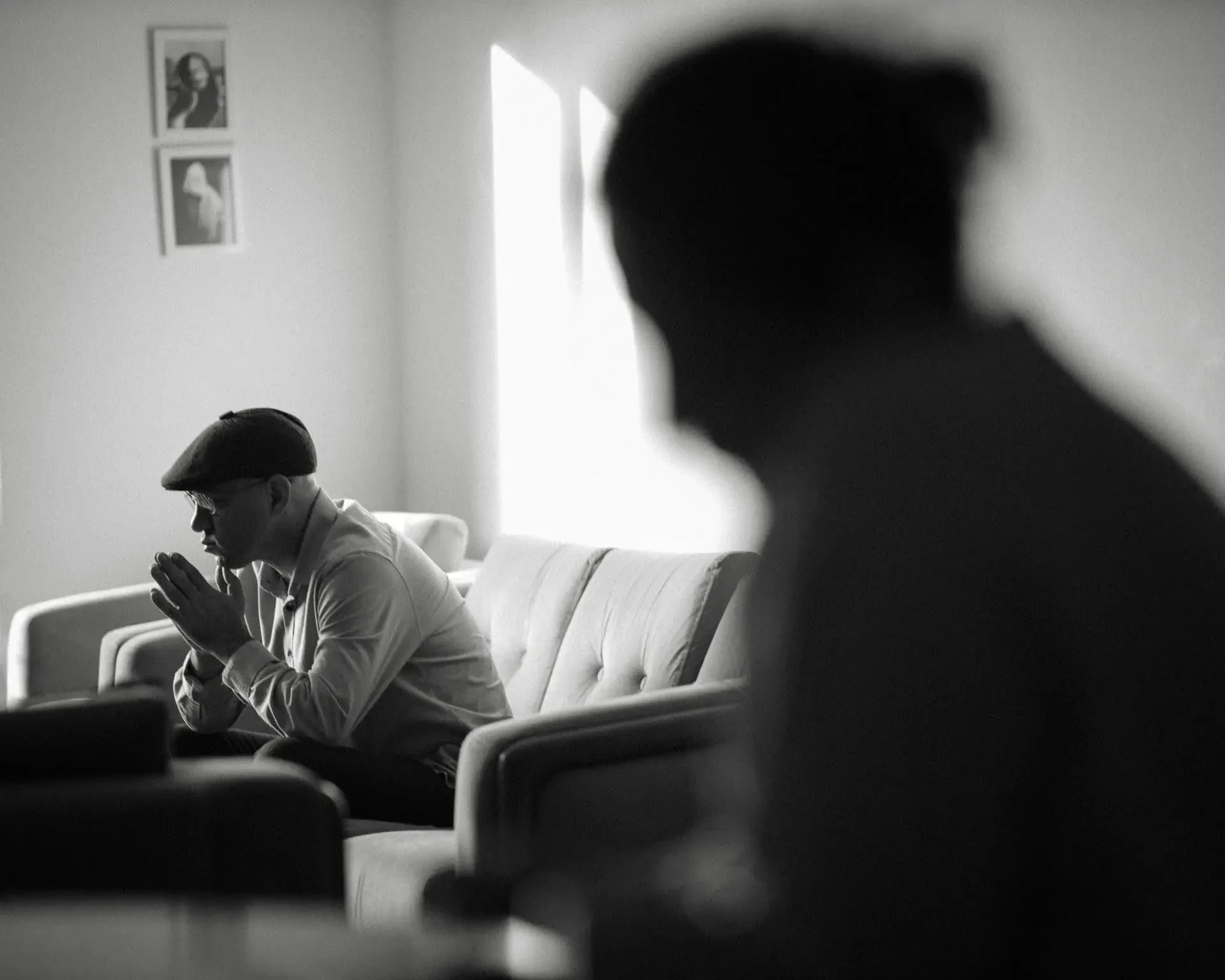 Individual experiencing emotional fatigue and discouragement during a challenging season of life.