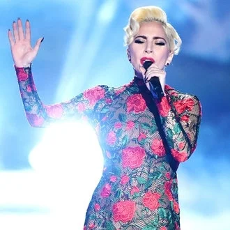 Lady Gaga in YolanCris at the Victoria’s Secret Fashion Show 2016