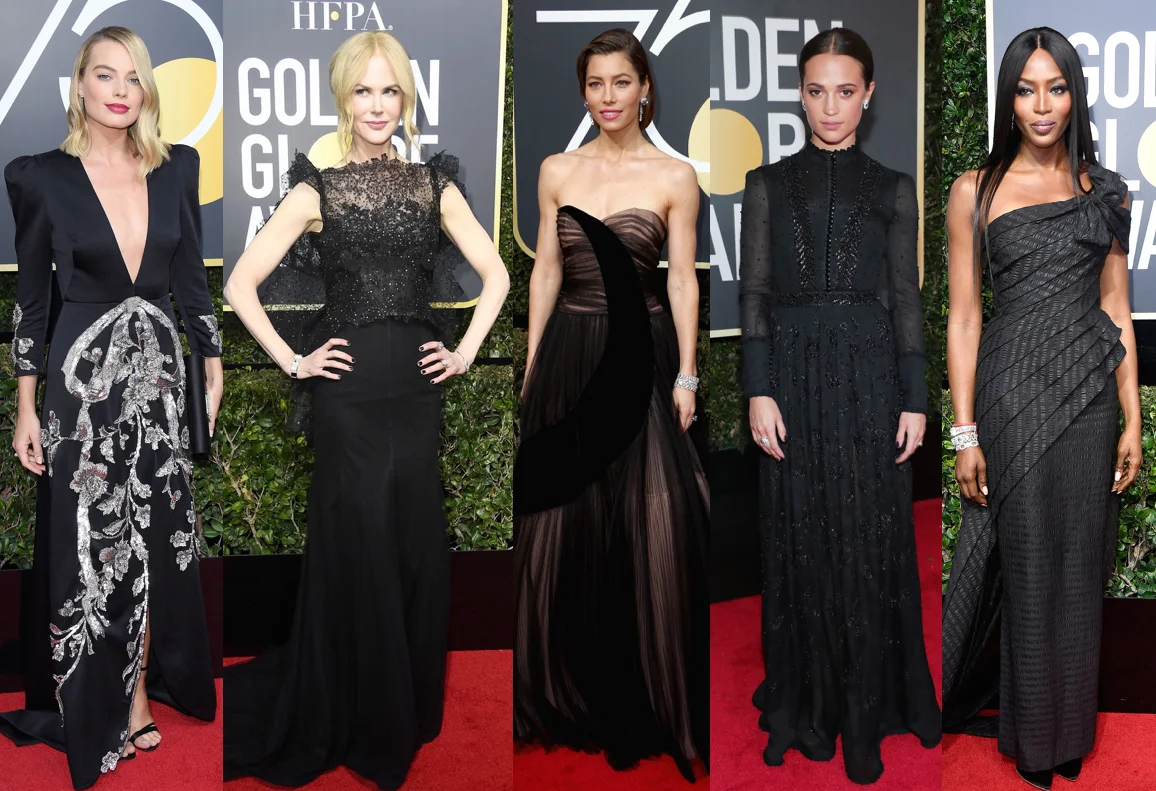 2018 Golden Globe Awards: All Black Silhouettes