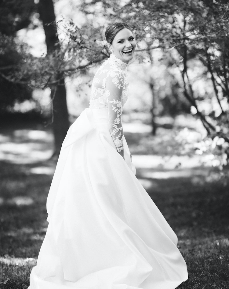 Mark Ingram Bride Created a Custom Gown For Grace Van Arkel — The Bridal  Council