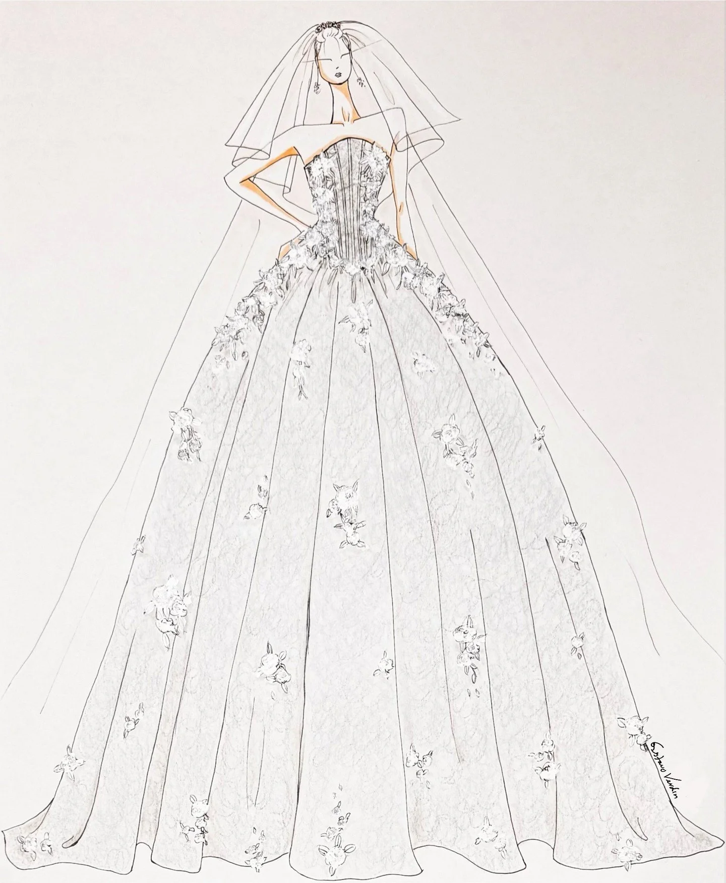 We already know the @verdinbridal Fall 2026 Collection is divine✨ More #NYLBFW content next week... 💘

 #VerdinBridal #BridalFashion #Fall2026 #BridalSketch #WeddingDressDesign #BridalInspiration #NYBridalFashionWeek #CoutureBride #BridalTrends #Wed