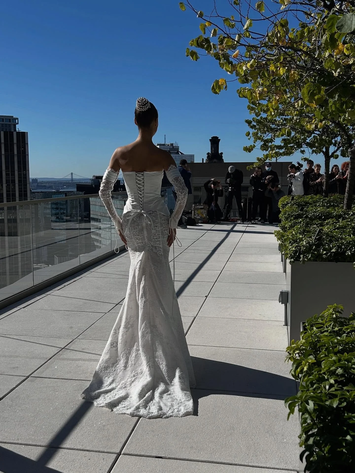 @idancohenofficial &lsquo;s lovely gown today ⭐️ made for all the brides out there 🤍 

#bride #bridal #luxury #luxurybridalinspiration #weddinginspiration
#wedding #NYLBFW #idancohen