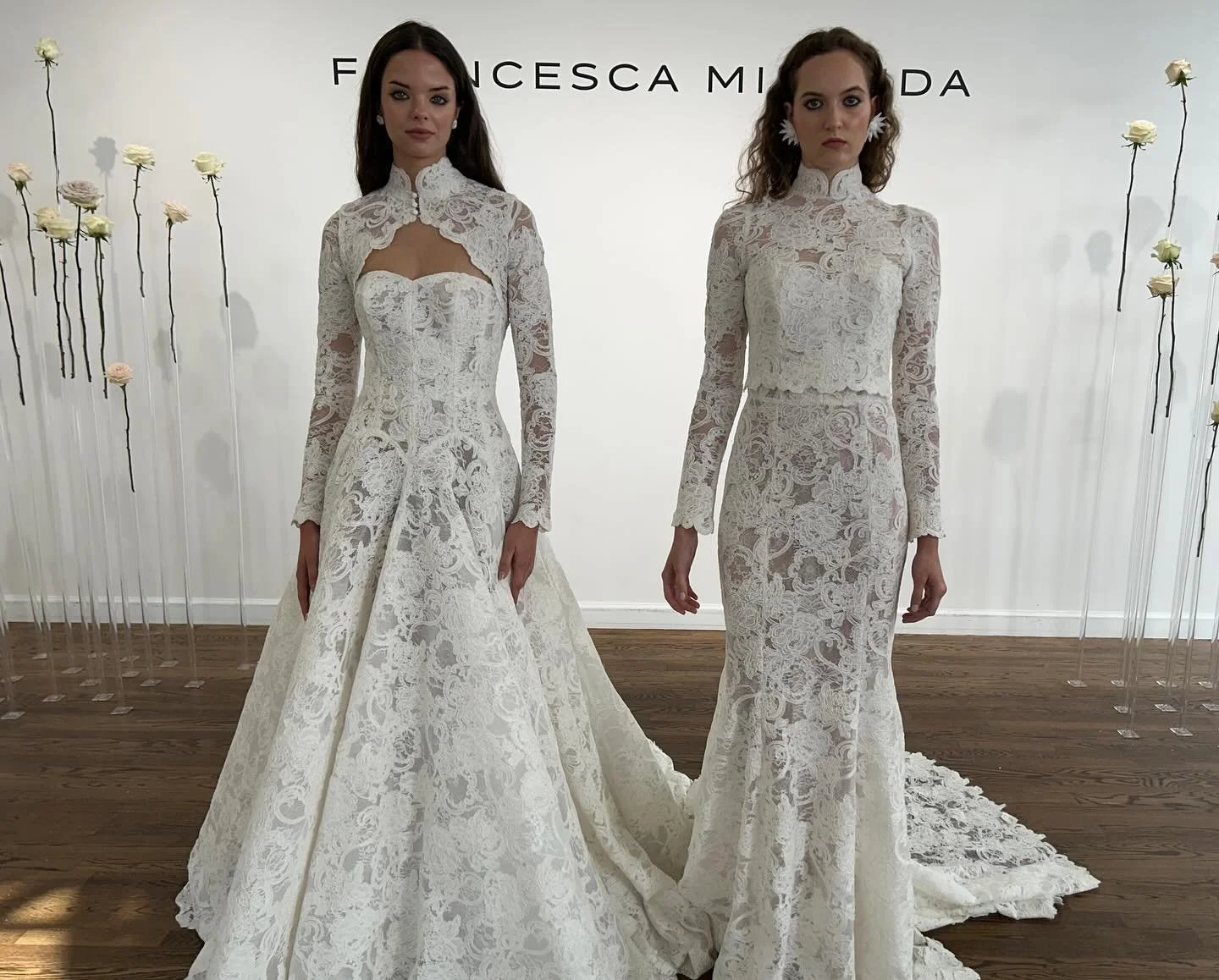 twinning in white with @francescamirandabridal 🤍⭐️ 

#bride #bridal #luxury #luxurybridalinspiration #weddinginspiration
#wedding #NYLBFW #francescamiranda