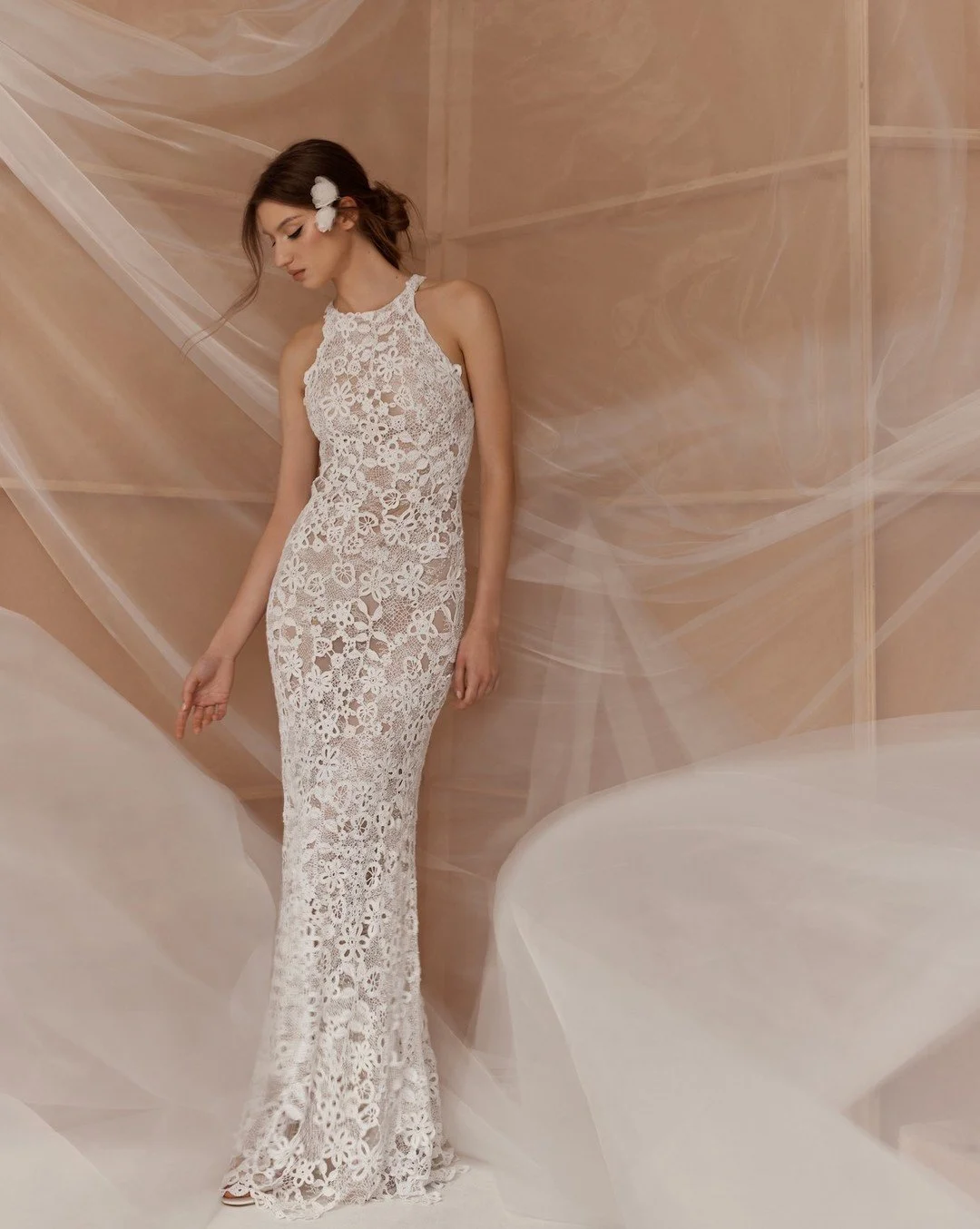 Necklines that do all the talking at @francescamirandabridal 🪡 It's halter season at #NYLBFW ❤️

#FrancescaMiranda #FrancescaMirandaBridal  #BridalFashion #HalterNeckDress #BridalInspiration #WeddingDressTrends #NYBridalFashionWeek #ModernBride #Lac