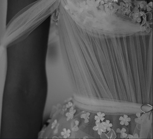 Romantic details up close, tulle, and budding flowers up close and personal! @lizmartinezbridal ✨

#LizMartinez #Wedding #WeddingFashion #Bridal #FashionInspiration #DreamWedding 
#Tulle #Bride
