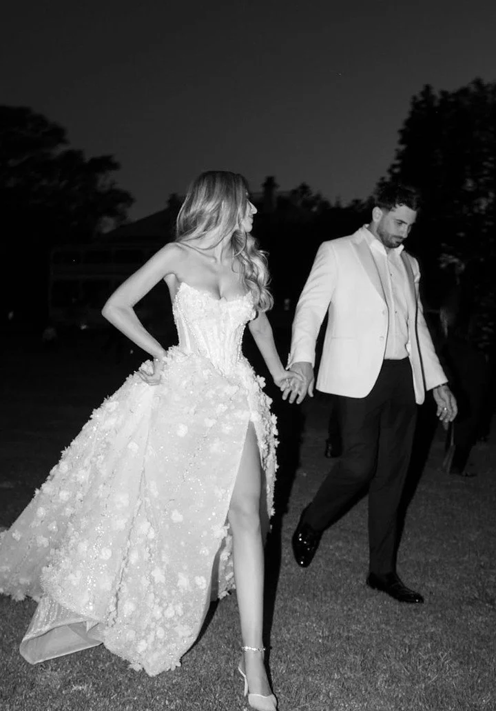 Real bride wearing the "Jessamine" gown from @pallascouture 🕊️

#NYLBFW #BridalFashion #PallasBride #PallasCouture #LuxuryBridal #BridalInspo #BridalFashion #LuxuryBride #RealBride  #CoutureBride #BridalStyle #DesignerBride #WeddingInspo #