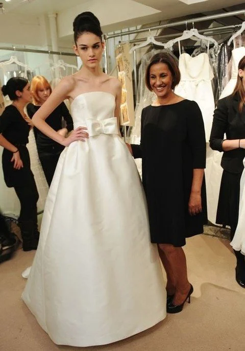 The late @amsale next to her stunning "Clara" gown. 

#NYLBFW #amsale #bridalfashion #luxurybridal #modernbride #designerbridal #weddinginspiration #luxurywedding