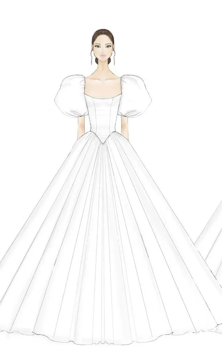 A design by @POEZA, who will debut their Spring 2027 collection at NYLBFW.

Witness greatness during the NY Luxury Bridal Fashion Week April 7th-10th. 

#NYLBFW #WeddingInspiration  #BridalInspo #WeddingStyle #RomanticWedding #Weddings #DesignerSketc
