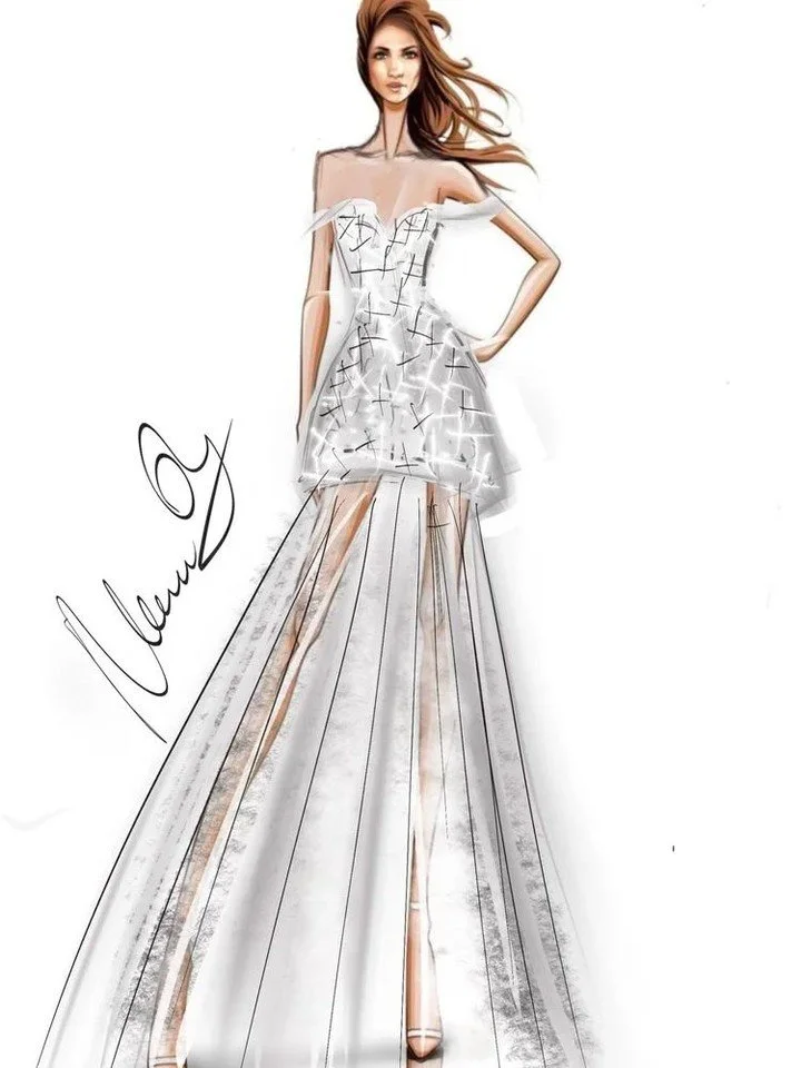 A glimpse of the @nardosdesign Spring 2027 collection. 

NYLBFW April 7th-10th.

#NYLBFW #WeddingInspiration #BridalFashion #WeddingDress #BridalInspo #WeddingStyle #RomanticWedding #BridalStyle #DesignerGown  #DesignerSketch #BridalSketch #WeddingDr