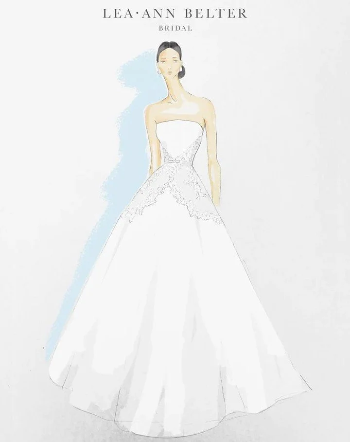 A preview of the @leaannbelterbridal Spring 2027 Collection. 

To be shown during NYLBFW, April 7th-10th. 

#NYLBFW #WeddingInspiration #BridalFashion #WeddingDress #BridalInspo #WeddingStyle #RomanticWedding #BridalStyle #DesignerGown 
#DesignerSket