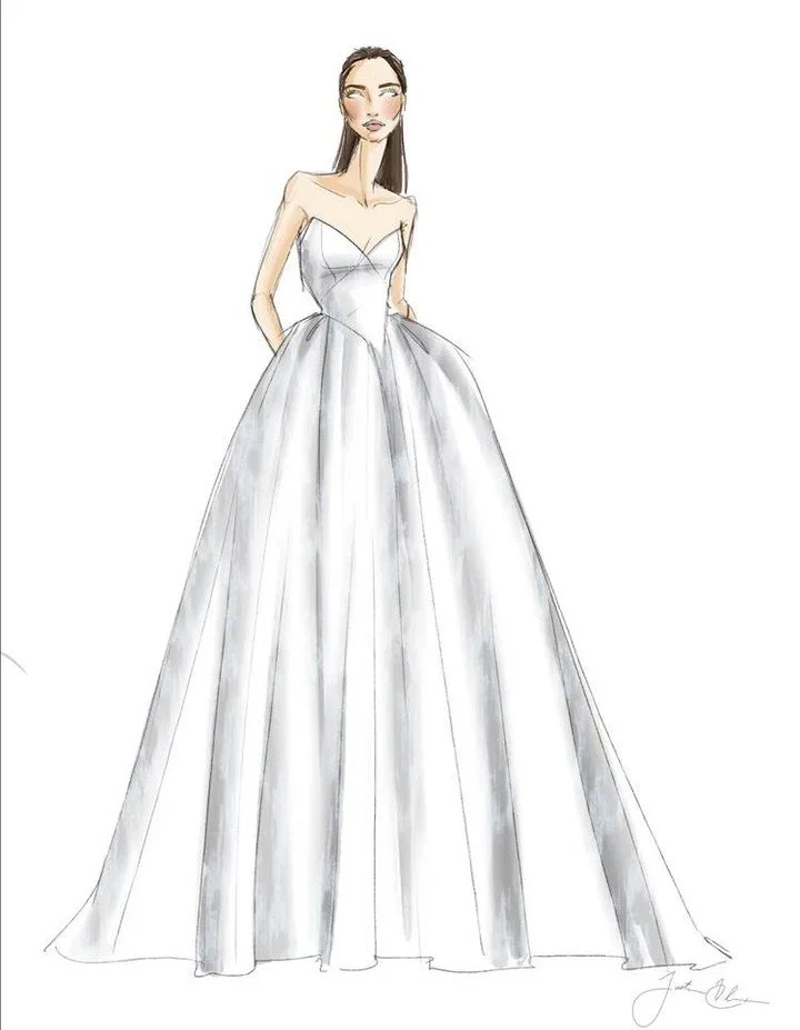 An advanced look at the @justinalexandersignature Spring 2027 Collection. 

See more during NYLBFW April 7th-10th. 

#NYLBFW #WeddingInspiration #BridalFashion #WeddingDress #BridalInspo #WeddingStyle #RomanticWedding #BridalStyle #DesignerGown 
#Des