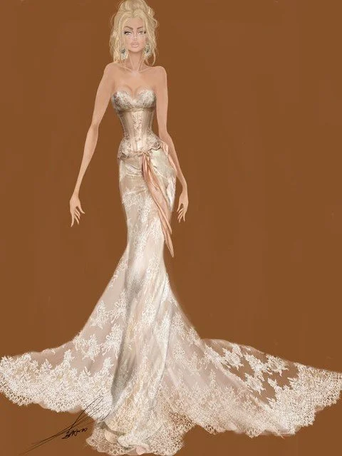 A vibrant design by @galialahav for their upcoming Spring 2027 collection. 

NYLBFW April 7th-10th.

#NYLBFW #WeddingInspiration  #BridalInspo #WeddingStyle #RomanticWedding 
#DesignerSketch
#BridalSketch
#WeddingDressDesign
#Spring2027Bridal
#GaliaL