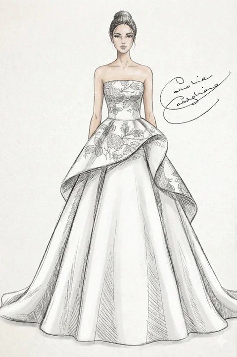 A sneak peak of the @carolinecastigliano Spring 2027 Collection. 

NYLBFW April 7th-10th

 #NYLBFW #WeddingInspiration #BridalFashion #WeddingDress #BridalInspo #WeddingStyle #RomanticWedding #BridalStyle #DesignerGown 
#DesignerSketch
#BridalSketch
