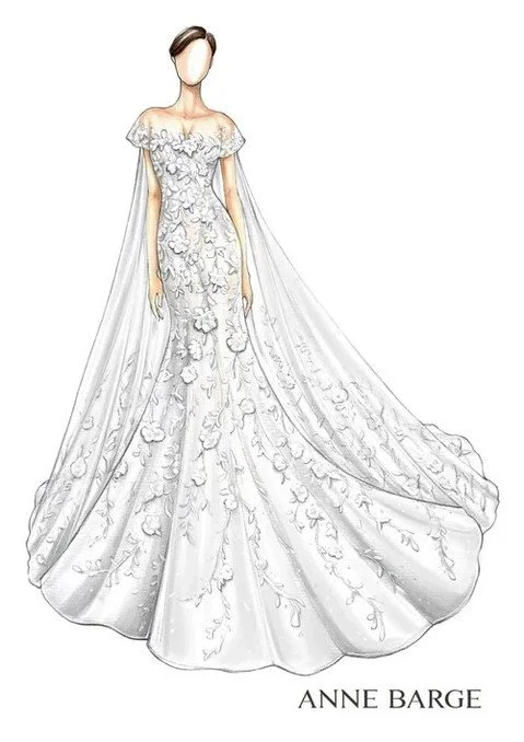 An elaborate sketch by @annebargebride for their upcoming Spring 2027 collection.

See more during NYLBFW April 7th-10th. 

#NYLBFW #WeddingInspiration #BridalFashion #WeddingDress #BridalInspo #WeddingStyle #RomanticWedding #BridalStyle #DesignerGow
