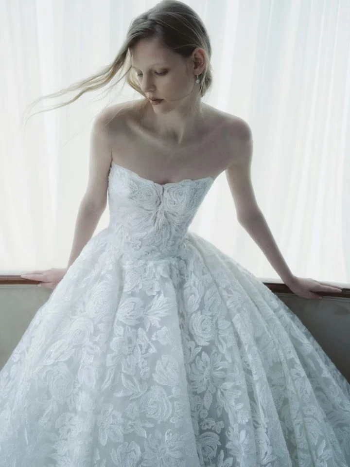 Blooming in lace detailing. The intricately detailed cat-eye ballgown, Breathe by @ritavinieris.

#NYLBFW #bridalfashion #luxurybridal #modernbride #bridaldetails #designerbridal #weddinginspo #luxuryweddingdress #ritavinieris