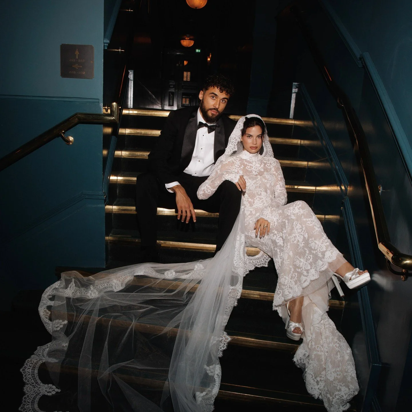 Sandra Calvert-Lewin 2025 bride in @danahareldesign

#NYLBFW #WeddingInspiration #BridalFashion #WeddingDress #BridalInspo #WeddingStyle #RomanticWedding #WeddingPhotography #BridalStyle #DesignerGown
#FashionBombDaily