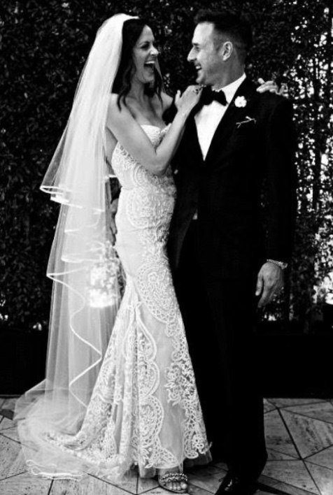Hollywood romance, Christina McLarty and David Arquette, in Naeem Khan

#NYLBFW #WeddingInspiration #BridalFashion #WeddingDress #WeddingInspo #BridalInspo #WeddingStyle #RomanticWedding #WeddingPhotography #BridalStyle 
#NaeemKhan