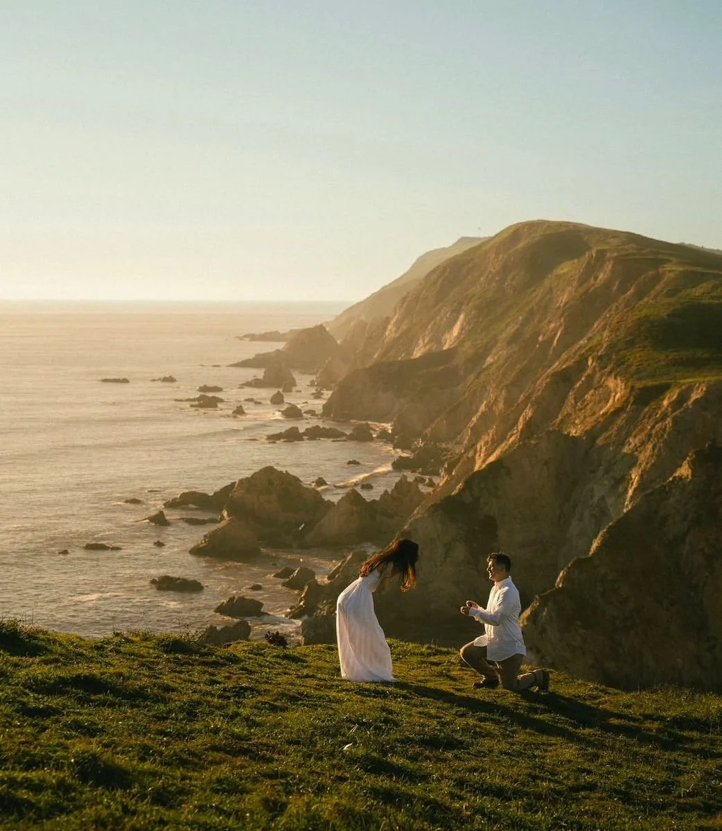 Proposal 1- Golden hour, ocean air, the moment that changes everything 

#NYLBFW #WeddingInspiration  #BridalInspo #WeddingStyle #RomanticWedding #WeddingPhotography #WeddingVenue