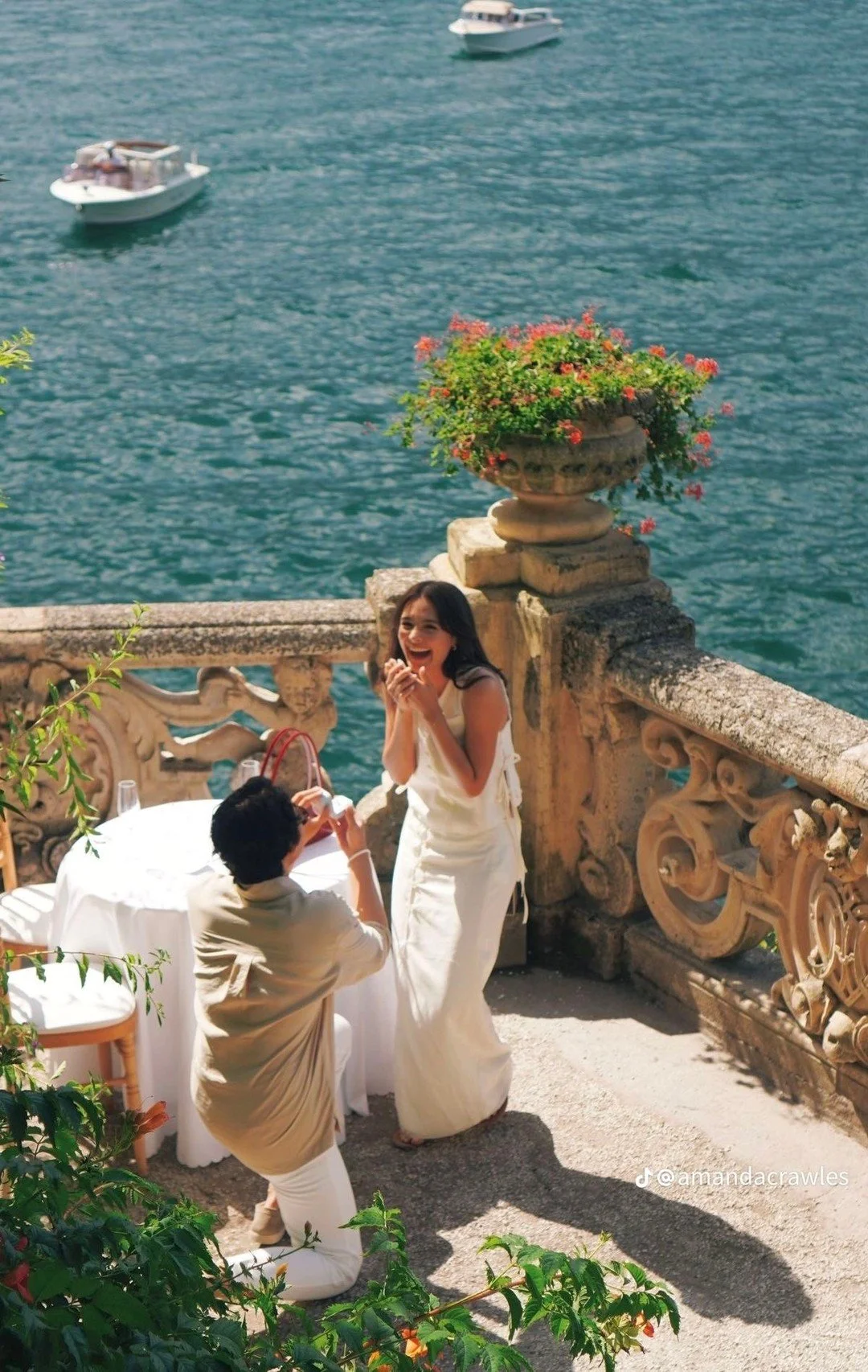 Proposal 3- The Terrace moment overlooking the water in an elegant white gown 

#NYLBFW #WeddingInspiration #BridalInspo #WeddingStyle #RomanticWedding #WeddingPhotography 
#WeddingVenue