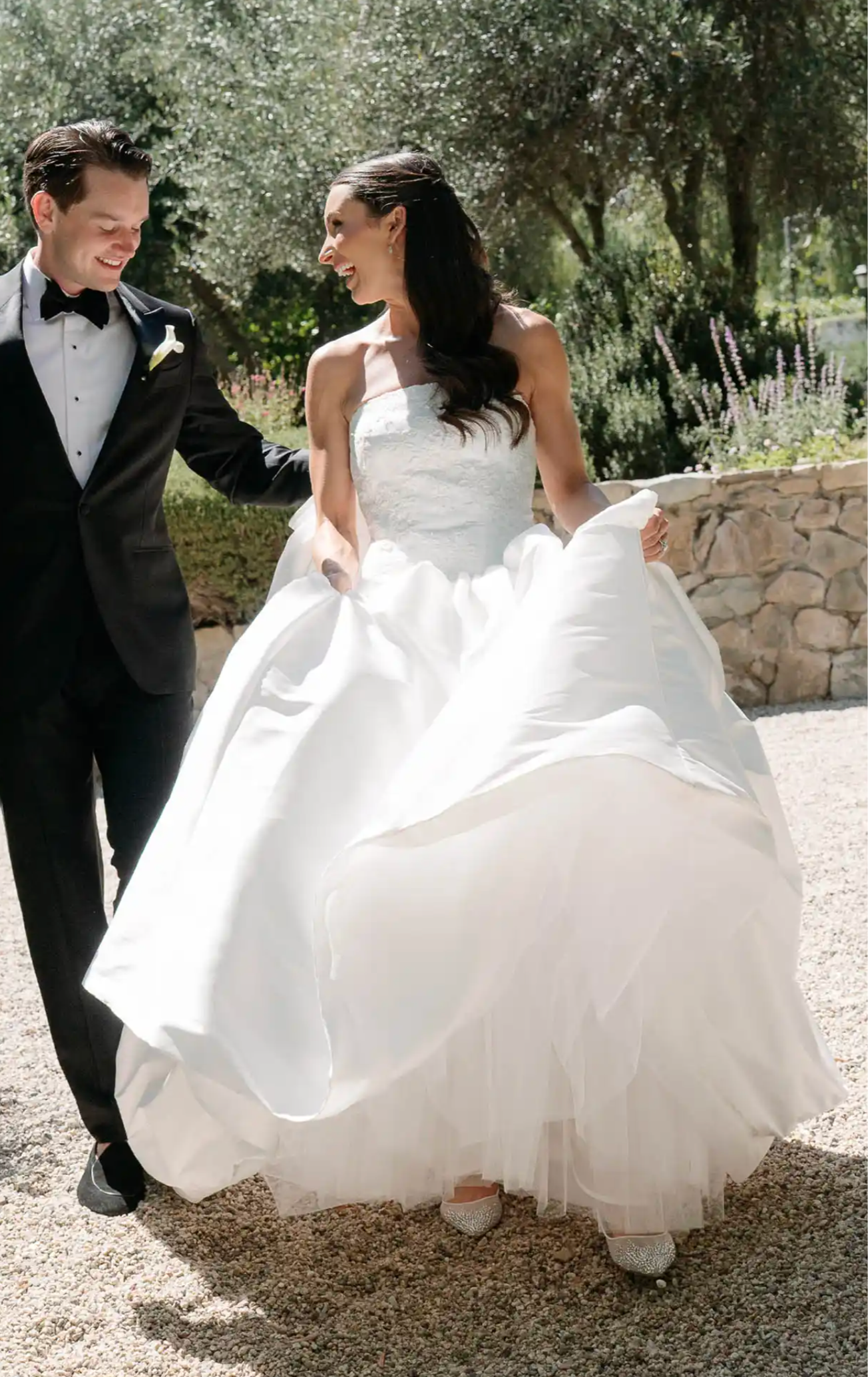 Natalie Marshal in custom Sareh Nouri