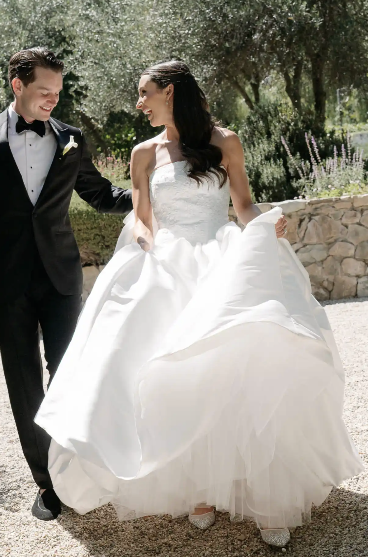 Natalie Marshal in custom Sareh Nouri