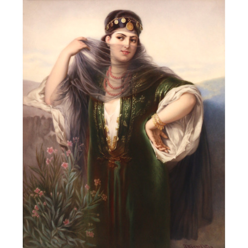 Lot 151 - F. Wagner KPM Porcelain Plaque