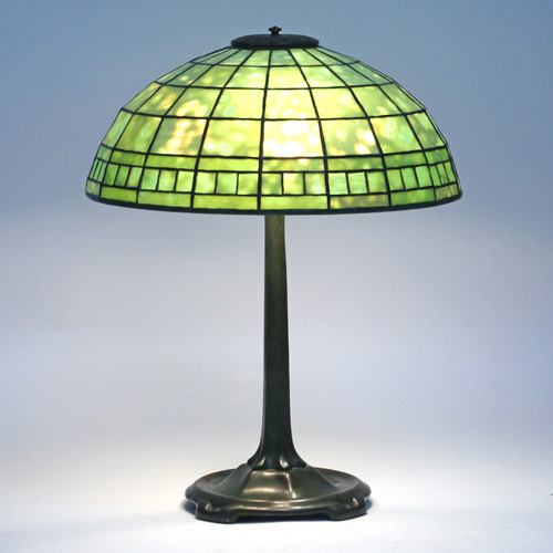 Lot 160 - Tiffany Studios Leaded Glass Lamp