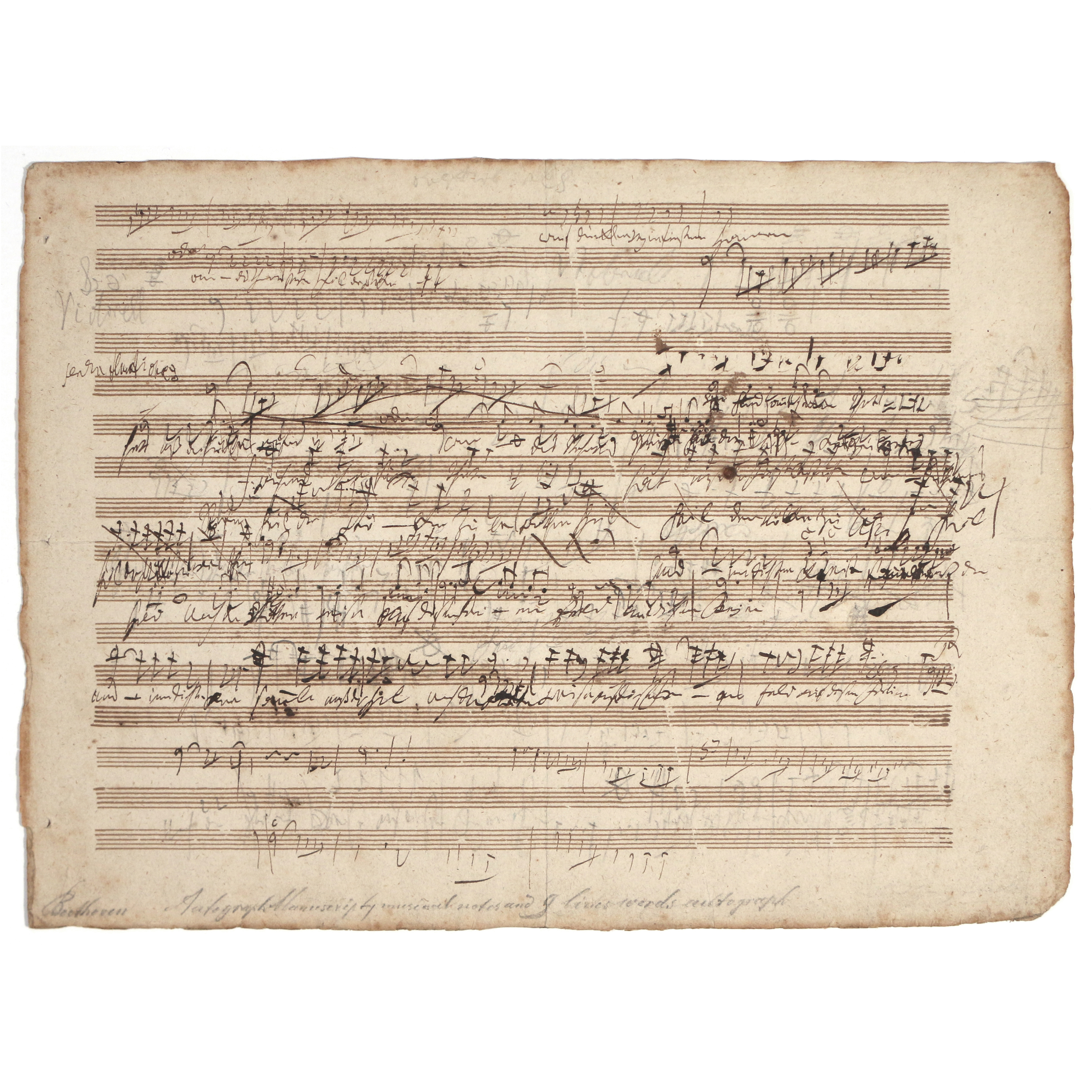 Beethoven Musical Manuscript Scores $120,000 At Butterscotch Auction