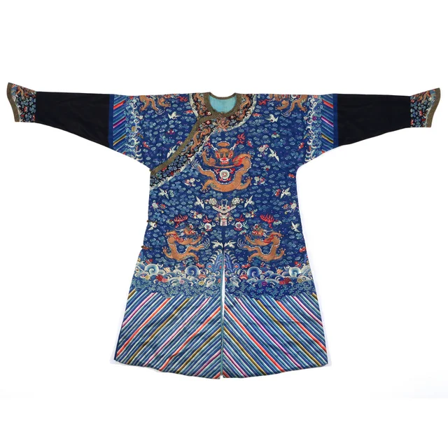 Chinese silk embroidered robe