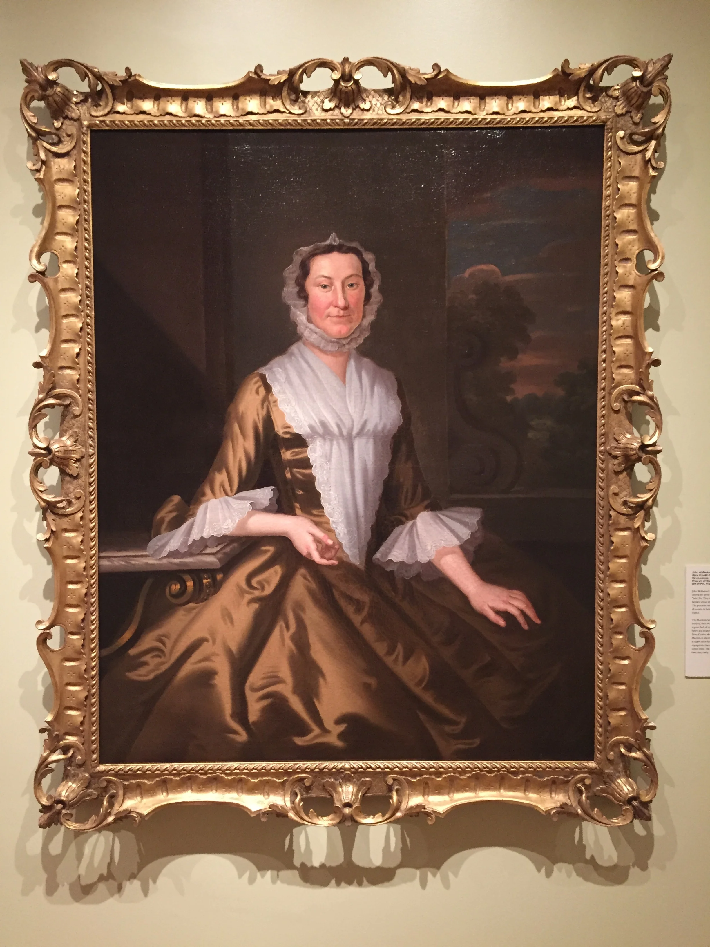 Mary Crooke Marston (Mrs. Nathaniel Marston), c.1751 by John Wollaston (1710-1775)