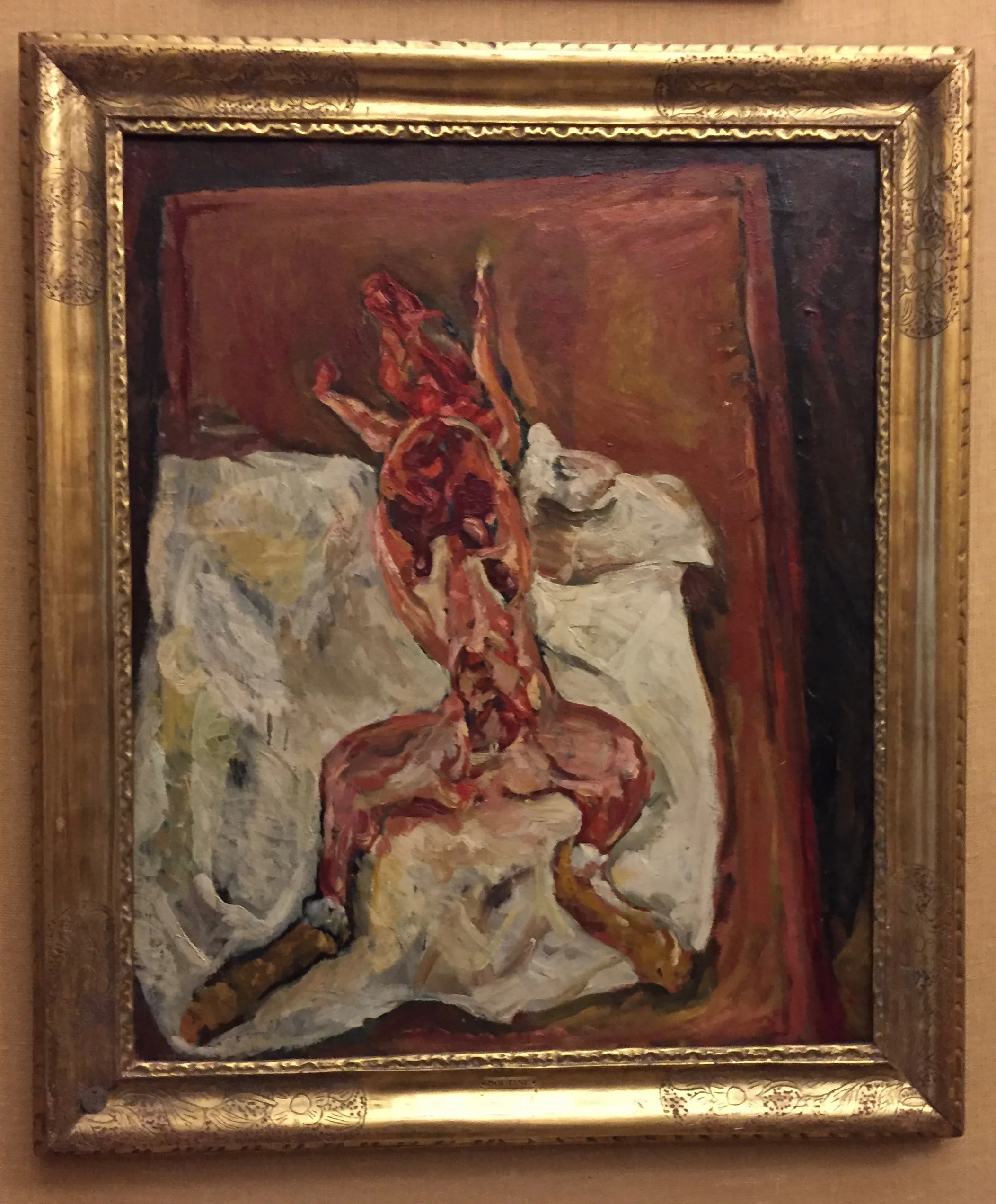Max Kuehne frame on work by Chaim Soutine
