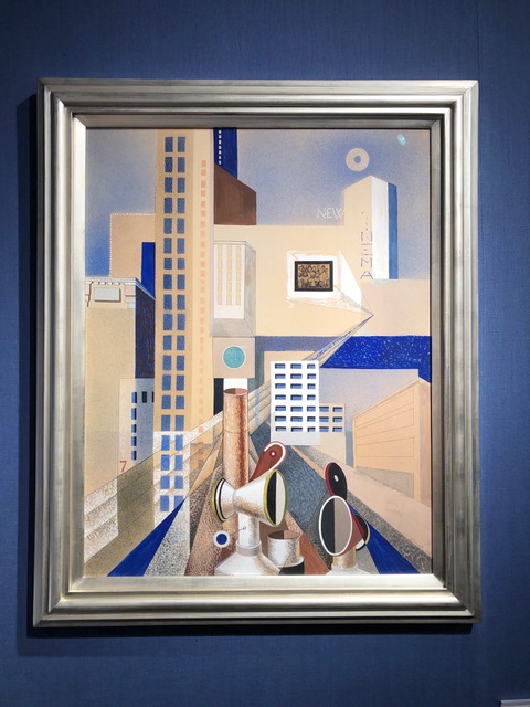 Theodore Roszak, City Forms , 1937, gouache, watercolor and collage on board; 29 1/8” X 24 1/8”. Menconi + Schoelkopf