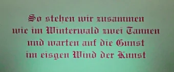 "Unser Glück" 2004/05, Lichtkasteninstallation 3 x 4 m; 