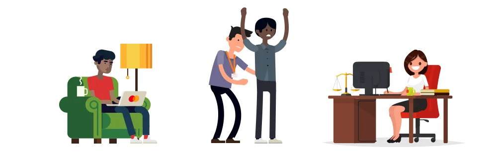 Stock illustrations chosen to be used throughout the course